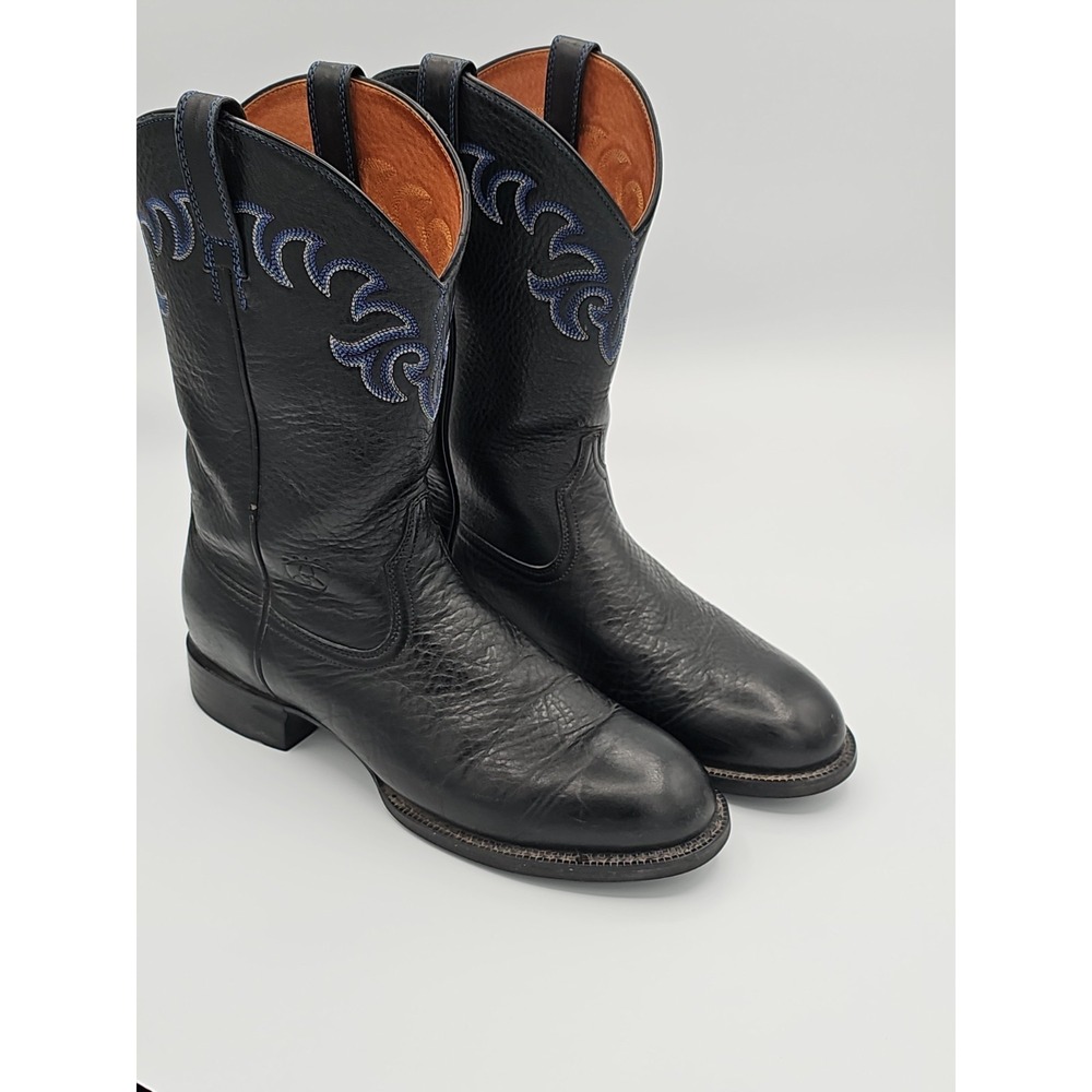 Ariat Cobalt 14401 Women's Black Leather Roper Western Boots Size 8B USA Made